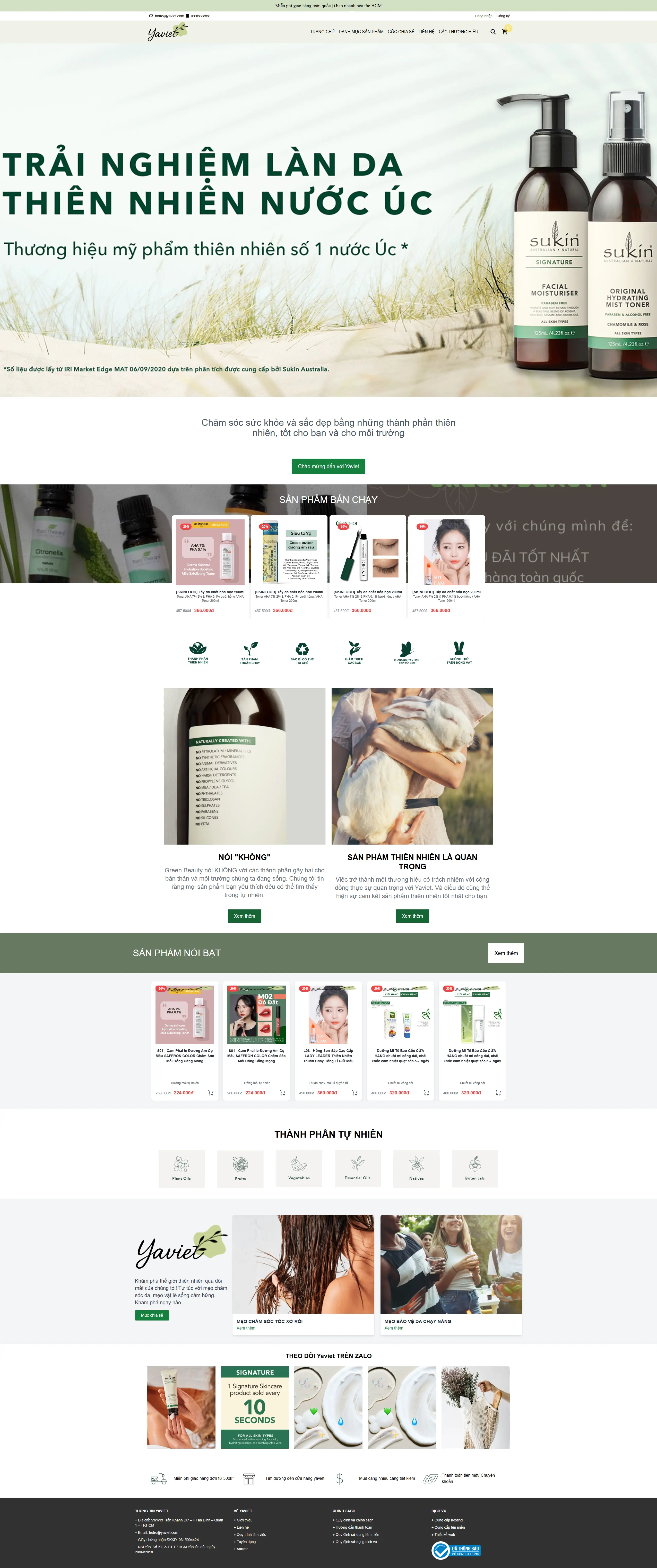 Website Mỹ Phẩm